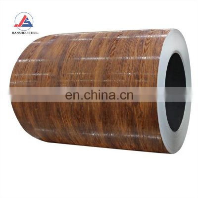 China supplier 3D Wooden Flower Pattern 0.35mm 0.45mm  Color Coated PPGI prepainted steel coil Coils for decoration