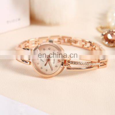 JW 3512 Guangzhou Charm Stainless Steel Quartz Analog Ladies Diamond Rose Gold Women Watches photo-4