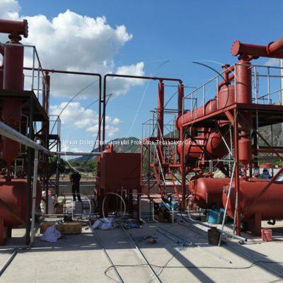 Convert Used Engine Motor Oil to Diesel Recycling Treatment Plant Pyrolysis Oil Refining Machine photo-4