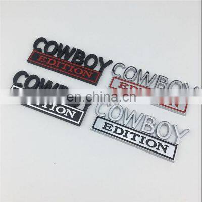 Customized Zinc Alloy Metal Chrome Enamel Paint Gelatin Sponge Car Emblem
