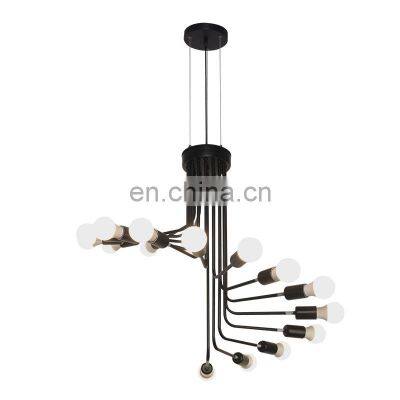 Retro Loft Pendant Light Industrial Spiral Ceiling Hanging Lamp For Restaurant Living Dinner Room Creative Staircase Chandelier