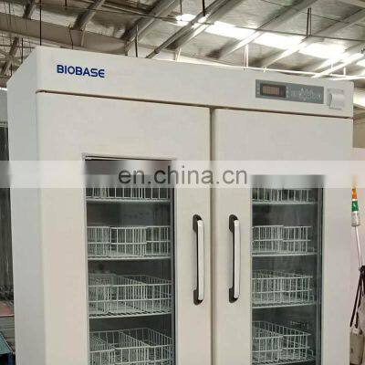 BIOBASE China Blood Bank Refrigerator BBR-4V608 608L Big Refrigerator Glass Door for Lab photo-4