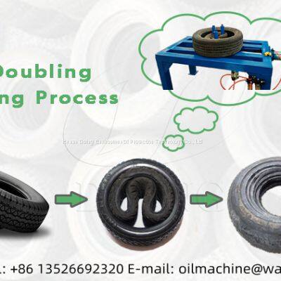 Portable Low Cost Waste Tires Doubling Tripling Packing Machine Tyres Baling Machine photo-5