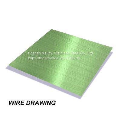 Customized Brand New China Supplier Hairline Finish Stainless Steel Plate for Metro Qatar