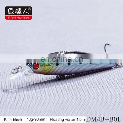 Wholesale Fish Hunter DM4B 90MM/16G/1.5M Fishing Lures Bait Minnow Lure Artificial Hard Baits photo-4