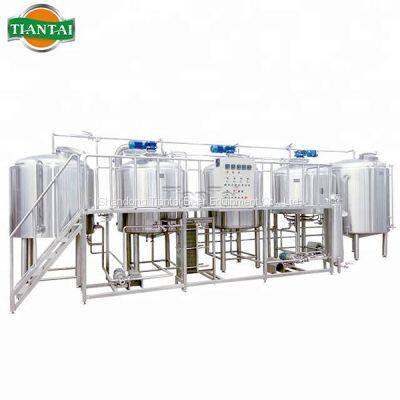 Tiantai 1000L stainless steel steam four vessel semiauto brewhouse for sale