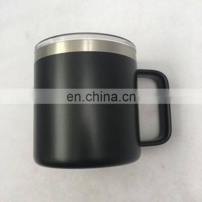 Custom Logo Stainless Steel Coffee Travel Mug With Lid and Handle photo-3