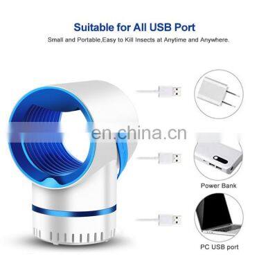LED Portable USB Power Insect Trap Mosquito Killer Lamp Bug Zapper With Fan Suction photo-3