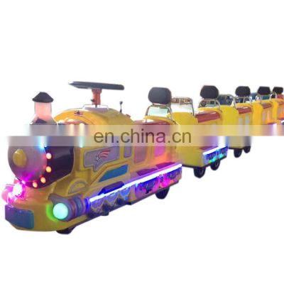 Amusement park mini train set for kids electric trackless tourist train