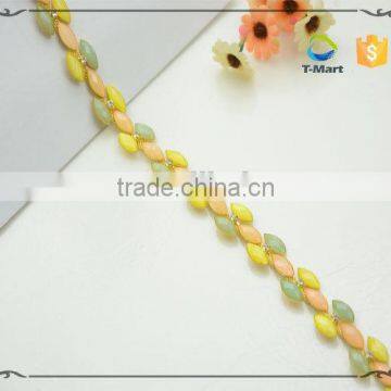 Gold Plating Jelly Color Stone Chain photo-3