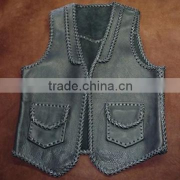 High quality sheep leather vest