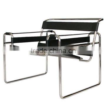 Replica German Design Chairs Stainless Steel Elegant PVC/Genuine Leather Marcel Breuer Wassily Chair photo-2