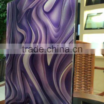 Ultra Clear Patterned Float Glass for Washroom