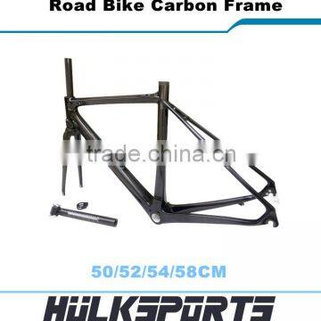 2016 carbon road frames cycling clear coating road bike carbon frame 58cm BAS/BB30 frame carbon road bicycle