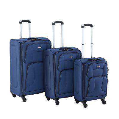 Brown Polyester Fabric Wheel Trolley Luggage Set Polyester Suitcase Bags Spinner Wheel Suitcase China Pengteng Factory photo-5