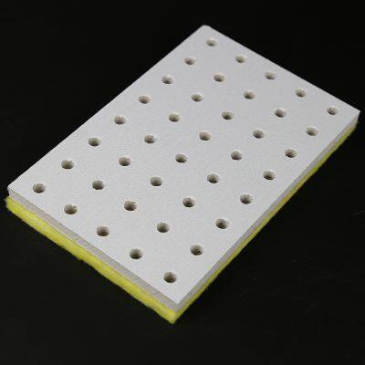 Soundproof Perforated Gypsum Board With Glass Wool Insulation Layer Fire Rated Gypsum Panel photo-3