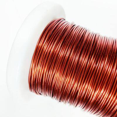 White Reel Wound High Solderability Family Insulating Wire 130/155 Class Polyester Enamelled Aluminium Round Wire Magnet photo-1