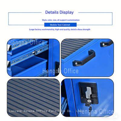 Professional Mechanic Tool Cart for Machine Shop | Rolling Tool Chest | With Ball-Bearing Drawers & Ergonomic Handle photo-2