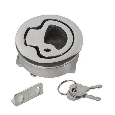 Wholesale Marine Grade Steel Deck Hatch Turning Lock Lift Handle Hatch Lock With Lift Key