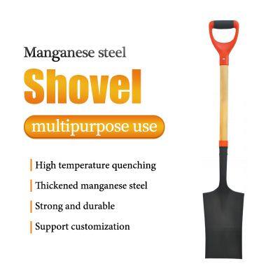 Professional Manganese Steel Round Point Digging Shovel Garden Shovel for Farming Landscaping and Soil Work