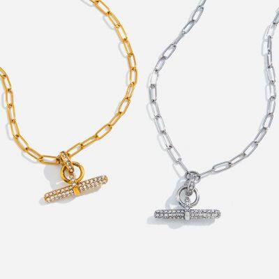 CNC Precision Cut Stainless Steel Necklace With REACH Compliant Finish