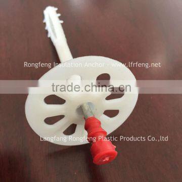 Plastic Cap Nail Anchor red, grey, white color cap