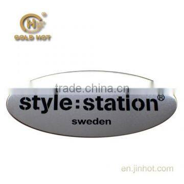 high quality brand metal logo , metal label, stainless steel sticker