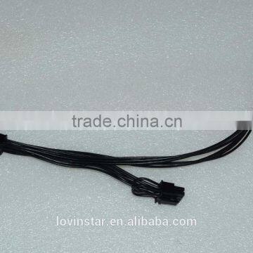 China Manufacture ethernet Mini 6pin to 6pin&8pin(6+2) PCI-e Dual Power Cable for Apple Mac Pro Video Card