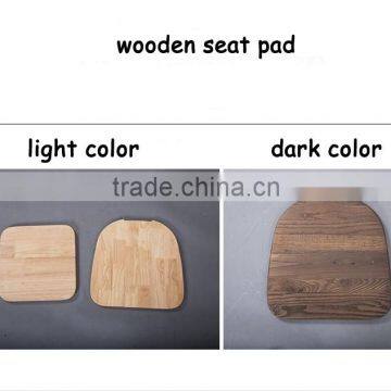 MCH-1505 75cm Height Metal White Stool With Wooden Seat Top photo-3