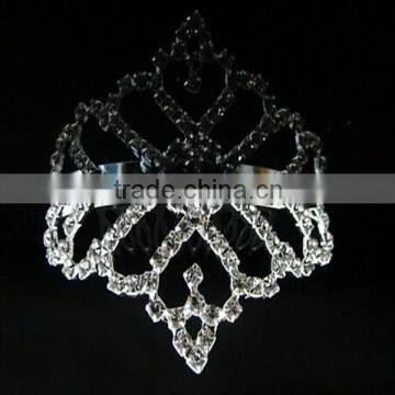 Fashion New Design Delicate Rhinestone Small Princess Crown for Girls Luxury Crown and Tiaras