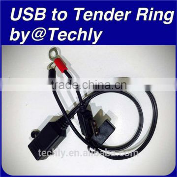 Techly USB To Tender Ring 7.5A Fuse Lead Electronic Wire Harness