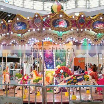 exciting carousel 24 seats park rides kiddie rides carousel