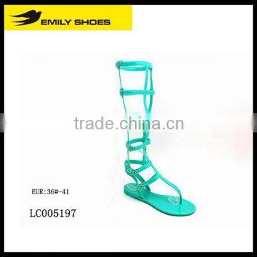 High boots fashionable sandals for PCU sandals