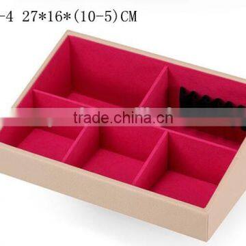 W1275I-4 Wholesale  Slope Style Cosmetic Storage Box Stackable Wooden Jewelry Display