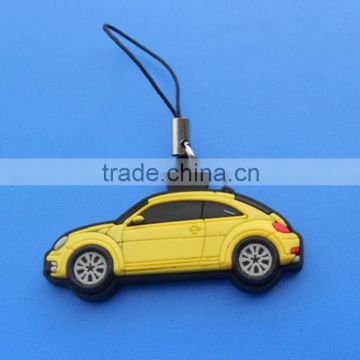 Soft PVC Car Mobile Phone Strap Charms