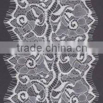 100% nylon knitted eyelash lace