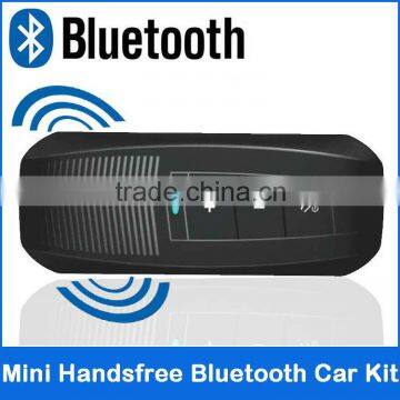 2013 Best Quality new support five lauguage change super mini handsfree bluetooth car kit v3.0