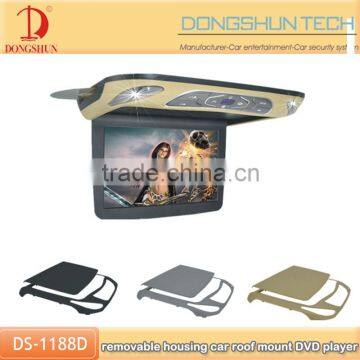 10.2 Inch Car roof monitor with DVD player function,support USD,SD card and HDMI