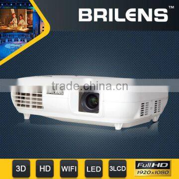 Brilens TL1920 Vicky 3 LED 3 LCD 1920 X 1080 WQXGA 3000 Lumens Digital Full HD LED Projector 1080P