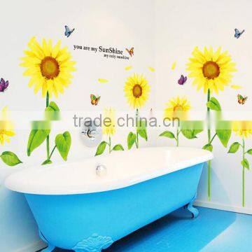 Butterfly Grass Flower Stickers Removable Diy Vinyl Quote Wall Sticker Poster Home Decoration photo-3