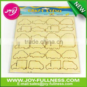 car shape laser cutting wooden craft