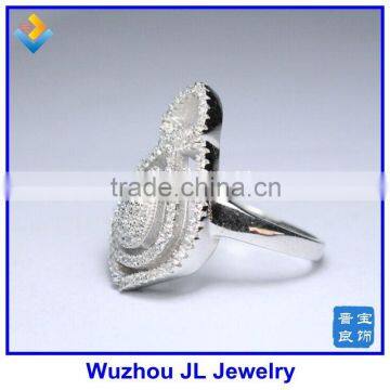 Crown Hollow Shape With AAA Cubic Zirconia Stone 925 Silver Party Rings photo-2