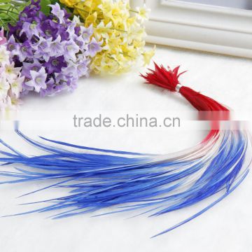 2015 Top Quality Best Service Beautiful Ombre Clip In Hair Feather Extension