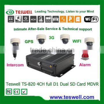 Dual SD card MDVR with 3G WIFI and GPS