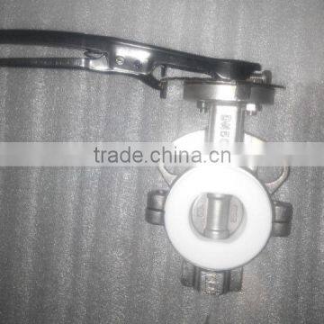 ANSI CF8 PTFE lined wafer Butterfly Valve