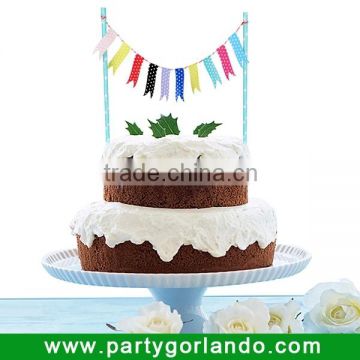 Eco-friendly custom designs birthday party cake banner decorations