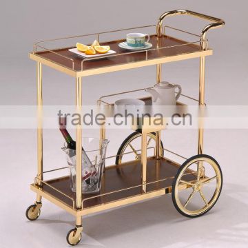 Trolley/ Classic Wooden Serving Tea Trolley