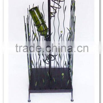 LC-86732 Unique home decoration iron metal wire wine racks
