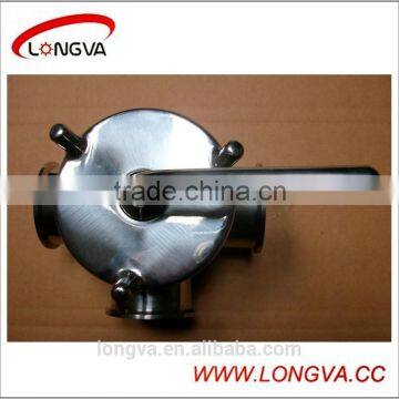 stainless steel three way plug valve