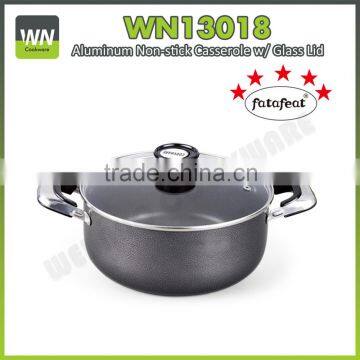 New design for 2016 non-stick large aluminium cooking pot casserole hot pot